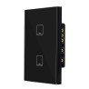 Hybrid Wall Switch Black (2CH)