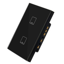 Hybrid Wall Switch Black (2CH)