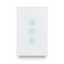 Apagador Dimmer de Vidrio Blanco