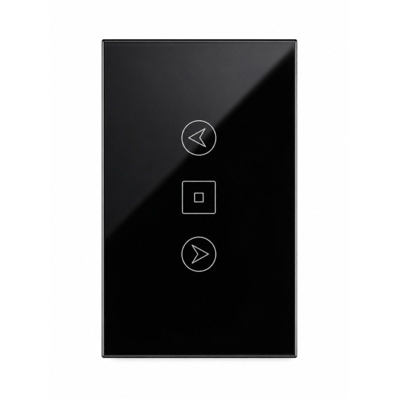 Apagador Dimmer de Vidrio Negro