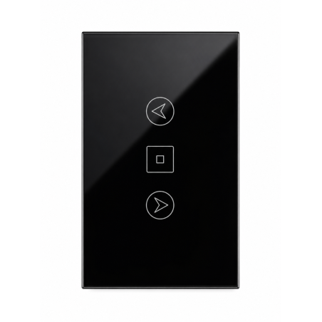 Apagador Dimmer de Vidrio Negro