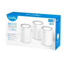 Cudy Wi-Fi 6 Mesh AX3000 2.5G (3-Pack)
