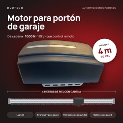 Motor de cadena para portón
